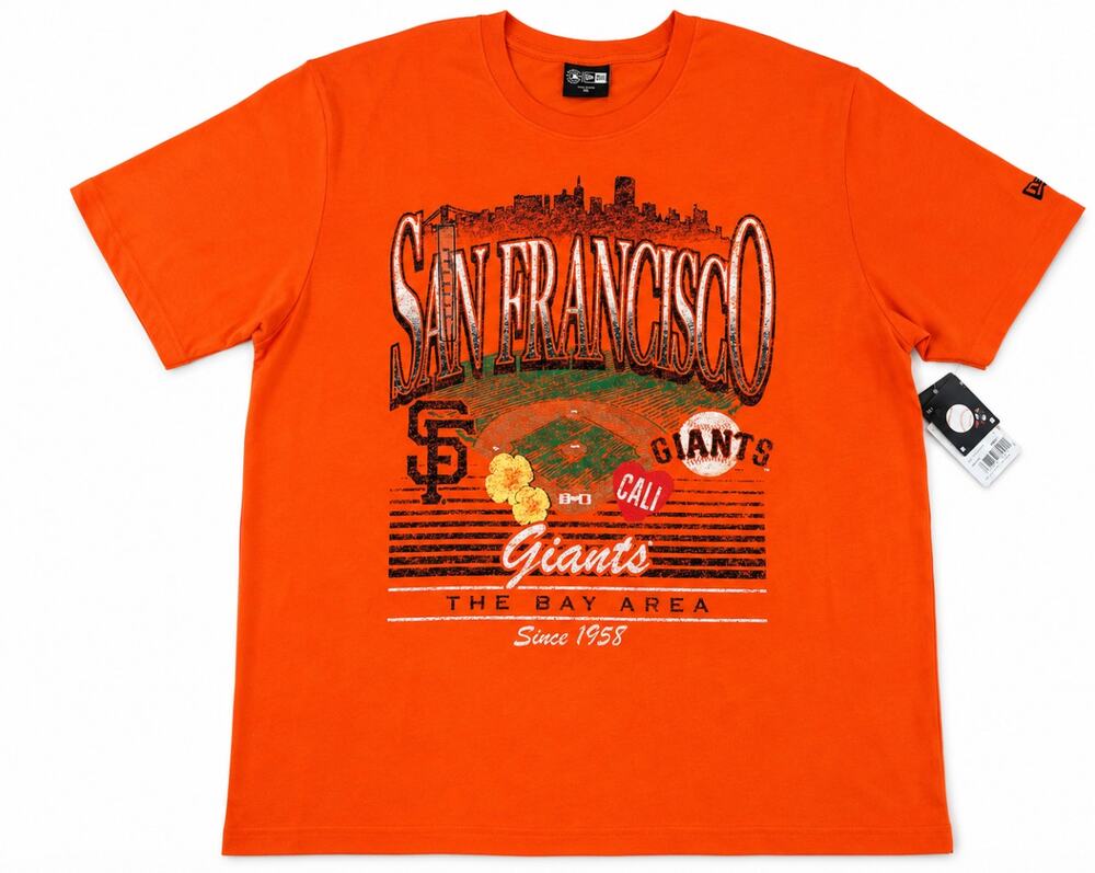 New Era San Francisco Giants Graphic T-Shirt Men's XXL Orange MLB Baseball NWT